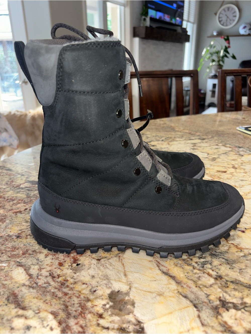 SPYDER Ridge Insulated Women's Black/Grey Lace-Up Winter Boot Sz 7.5 NEW - Picture 8 of 10